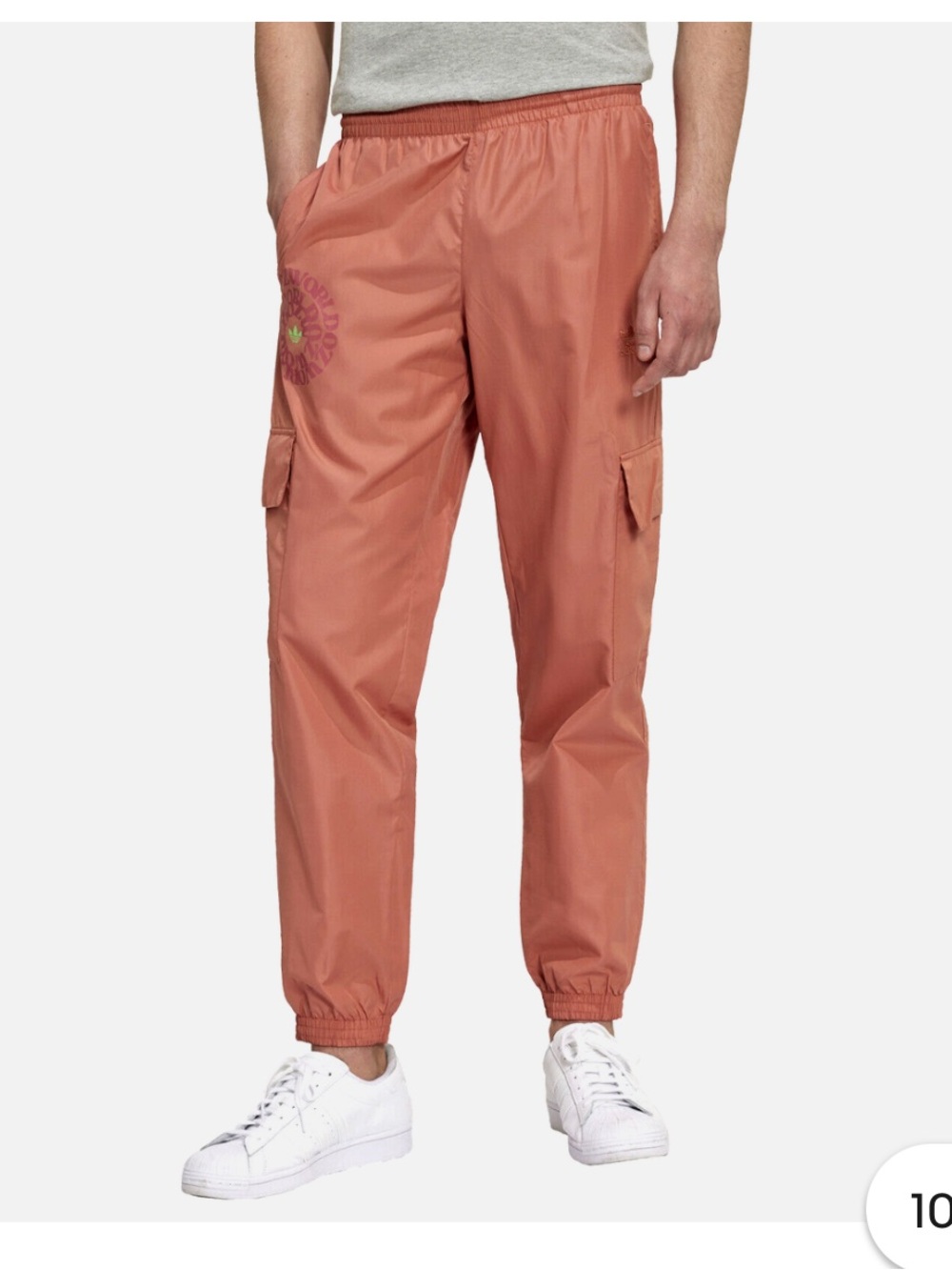 adidas Cargo Pants in Salmon Clay